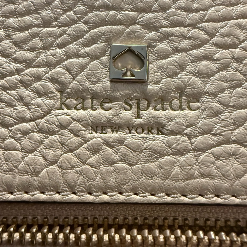 Kate Spade Cream Pebbled Leather Satchel - Picture 2 of 5